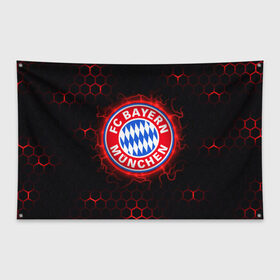Флаг-баннер с принтом Бавария (футбольный клуб) , 100% полиэстер | размер 67 х 109 см, плотность ткани — 95 г/м2; по краям флага есть четыре люверса для крепления | bayern | bayern munchen | бавария | бавария мюнхен | мюнхенская бавария | спорт | футбол | футбольный клуб