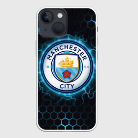 Чехол для iPhone 13 mini с принтом Манчестер Сити ,  |  | Тематика изображения на принте: man city | manchester city | manchester city football club | the citizens | горожане | ман сити | манчестер | манчестер сити | спорт | футбол | футбольный клуб