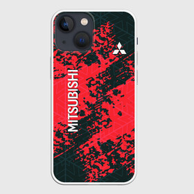 Чехол для iPhone 13 mini с принтом Mitsubishi ,  |  | auto | mitsubishi | sport | авто | автомобиль | автомобильные | бренд | марка | спорт