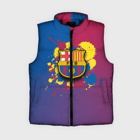 Женский жилет утепленный 3D с принтом Barcelona ,  |  | barcelona | barselona | futbol club | барса | барселона | лионель месси | люблю футбол | месси | сине гранатовые | фанат | фк барселона | форма | форма игроков | футбол | футбольный клуб | эмблема | эмблема клуба