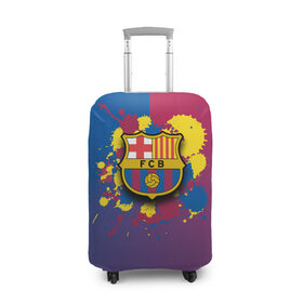 Чехол для чемодана 3D с принтом Barcelona , 86% полиэфир, 14% спандекс | двустороннее нанесение принта, прорези для ручек и колес | barcelona | barselona | futbol club | барса | барселона | лионель месси | люблю футбол | месси | сине гранатовые | фанат | фк барселона | форма | форма игроков | футбол | футбольный клуб | эмблема | эмблема клуба