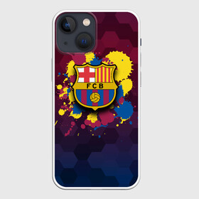 Чехол для iPhone 13 mini с принтом Barcelona ,  |  | barcelona | barselona | futbol club | барса | барселона | лионель месси | люблю футбол | месси | сине гранатовые | фанат | фк барселона | форма | форма игроков | футбол | футбольный клуб | эмблема | эмблема клуба