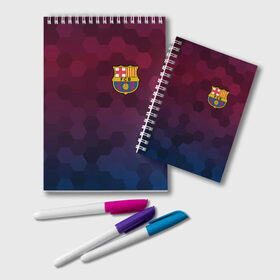 Блокнот с принтом Barcelona , 100% бумага | 48 листов, плотность листов — 60 г/м2, плотность картонной обложки — 250 г/м2. Листы скреплены удобной пружинной спиралью. Цвет линий — светло-серый
 | Тематика изображения на принте: barcelona | barselona | futbol club | барса | барселона | лионель месси | люблю футбол | месси | сине гранатовые | фанат | фк барселона | форма | форма игроков | футбол | футбольный клуб | эмблема | эмблема клуба