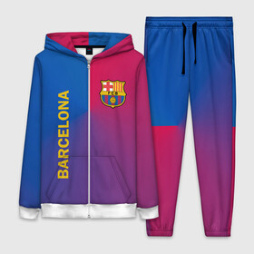 Женский костюм 3D с принтом Barcelona ,  |  | barcelona | barselona | futbol club | барса | барселона | лионель месси | люблю футбол | месси | сине гранатовые | фанат | фк барселона | форма | форма игроков | футбол | футбольный клуб | эмблема | эмблема клуба