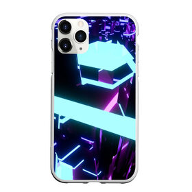 Чехол для iPhone 11 Pro матовый с принтом Blue Neons , Силикон |  | blue | cyberpunk2077 | girl | neon | неон | неоновая