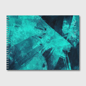 Альбом для рисования с принтом Кристаллы , 100% бумага
 | матовая бумага, плотность 200 мг. | colors | yellow | брызги | краски | кристаллы | планета | разводы красок | синие
