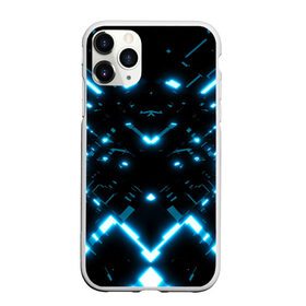 Чехол для iPhone 11 Pro Max матовый с принтом Neon Lights , Силикон |  | blue | cyberpunk2077 | girl | neon | неон | неоновая