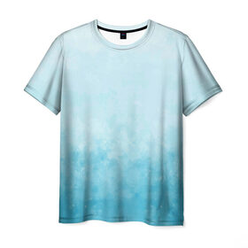 Мужская футболка 3D с принтом Небо , 100% полиэфир | прямой крой, круглый вырез горловины, длина до линии бедер | голубизна | небесный цвет | облака | потерялся | тучи