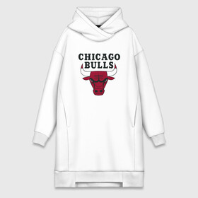 Платье-худи хлопок с принтом Chicago Bulls ,  |  | jordan | michael | michael jordan | баскетбол | джордан | майкл | стиль