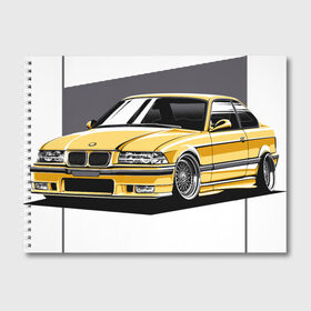 Альбом для рисования с принтом BMW E36 , 100% бумага
 | матовая бумага, плотность 200 мг. | bmw | e36 | арт машина | бмв | быстрая машина | красивая машина | машина