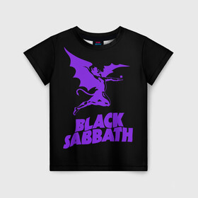 Детская футболка 3D с принтом Black Sabbath , 100% гипоаллергенный полиэфир | прямой крой, круглый вырез горловины, длина до линии бедер, чуть спущенное плечо, ткань немного тянется | black sabbath | hard rock | heavy metal | блэк сабат | группы | метал | музыка | оззи осборн | рок | хард рок | хэви метал