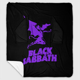 Плед с рукавами с принтом Black Sabbath , 100% полиэстер | Закругленные углы, все края обработаны. Ткань не мнется и не растягивается. Размер 170*145 | black sabbath | hard rock | heavy metal | блэк сабат | группы | метал | музыка | оззи осборн | рок | хард рок | хэви метал