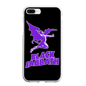 Чехол для iPhone 7Plus/8 Plus матовый с принтом Black Sabbath , Силикон | Область печати: задняя сторона чехла, без боковых панелей | Тематика изображения на принте: black sabbath | hard rock | heavy metal | блэк сабат | группы | метал | музыка | оззи осборн | рок | хард рок | хэви метал