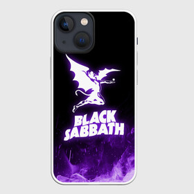 Чехол для iPhone 13 mini с принтом Black Sabbath NEON ,  |  | black sabbath | hard rock | heavy metal | purple | блэк сабат | группы | метал | музыка | оззи осборн | рок | фиолетовый | хард рок | хэви метал