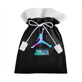 Подарочный 3D мешок с принтом Jordan , 100% полиэстер | Размер: 29*39 см | Тематика изображения на принте: jordan | michael | nba | баскетбол | джорданмайкл | игра | легенда | майкл джордан | мяч | неон | футбол