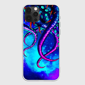 Чехол для iPhone 12 Pro Max с принтом Щупальца , Силикон |  | абстракция | звезда | кальмар | космос | кракен | море | неон | океан | осьминог | под водой | подводный мир | щупальца