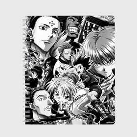 Тетрадь с принтом HUNTER X HUNTER BW , 100% бумага | 48 листов, плотность листов — 60 г/м2, плотность картонной обложки — 250 г/м2. Листы скреплены сбоку удобной пружинной спиралью. Уголки страниц и обложки скругленные. Цвет линий — светло-серый
 | anime | gon | hunter | hunter x hynter | kilua | x | аниме | гон | килуа | охотник | охотник х охотник | фрикс | х