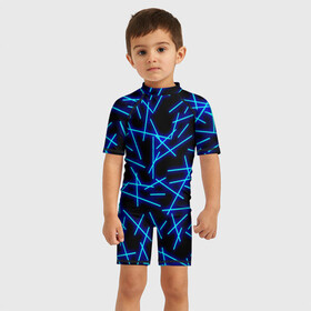 Детский купальный костюм 3D с принтом Неоновые линии , Полиэстер 85%, Спандекс 15% | застежка на молнии на спине | geometry | neon | pattern | stripes | блестки | геометрические | геометрия | градиент | лампочка | линии | неоновый | паттерн | пламя | полоски | полосы | свет | светящиеся | сияние | текстура | текстурные