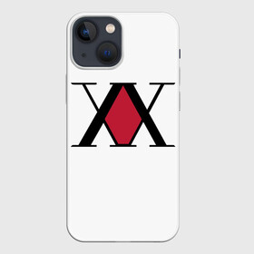 Чехол для iPhone 13 mini с принтом XX посередине красное на белом ,  |  | alluka | anime | chrollo | gon | hisoka | hunter | hunter x hunter | hxh | japan | kalluto | killua | kurapika | lucilfer | x | аниме | гон | куроро | люцифер | мульт | охотник | х | хисока | япония