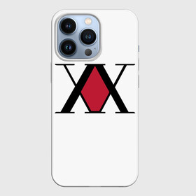 Чехол для iPhone 13 Pro с принтом XX посередине красное на белом ,  |  | alluka | anime | chrollo | gon | hisoka | hunter | hunter x hunter | hxh | japan | kalluto | killua | kurapika | lucilfer | x | аниме | гон | куроро | люцифер | мульт | охотник | х | хисока | япония