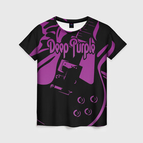 Женская футболка 3D с принтом Deep Purple , 100% полиэфир ( синтетическое хлопкоподобное полотно) | прямой крой, круглый вырез горловины, длина до линии бедер | deep purple | whoosh | дэвид ковердейл | иэн гиллан | метал | ричи блэкмор | роджер гловер | рок | свист | хард | хэви