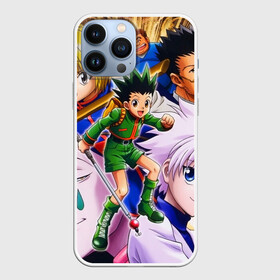 Чехол для iPhone 13 Pro Max с принтом Hunter Хантер ,  |  | Тематика изображения на принте: anime | hisoka | japan | killua | аниме | анимешникам | борьба | герои | гон | детские | иллуми | курапика | манга | мультсериал | мультфильм | охотник | персонажи | приключения | фрикс | хантер | хисока | хищник