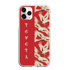 Чехол для iPhone 11 Pro матовый с принтом Toyota , Силикон |  | pattern | supra | toyota | гуси | гусь | журавли | журавль | красная | красный | птицы | цапли | цапля | япония | японский | японский узор