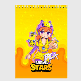 Скетчбук с принтом Bea Brawl stars Беа anime , 100% бумага
 | 48 листов, плотность листов — 100 г/м2, плотность картонной обложки — 250 г/м2. Листы скреплены сверху удобной пружинной спиралью | bea | brawl | brawl stars | brawlstars | brawl_stars | jessie | беа | биа | бравл | бравлстарс | пчела | пчелка