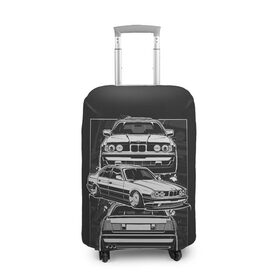 Чехол для чемодана 3D с принтом BMW , 86% полиэфир, 14% спандекс | двустороннее нанесение принта, прорези для ручек и колес | auto | bmw | car | e | e34 | germany | m | m5 | series | x | авто | автомобиль | бмв | бнв | германия | машина