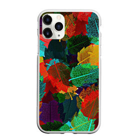 Чехол для iPhone 11 Pro Max матовый с принтом Abstract Autumn Leaves , Силикон |  | абстракция | дерево | деревья | дождь | клен | лес | листики | листочки | листья | листья дуба | листья клен | листья неон | листья тропические | оранжевая | оранжевый | осень | текстура | узор | уют