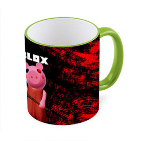 Кружка с полной запечаткой с принтом ROBLOX PIGGY - СВИНКА ПИГГИ , керамика | ёмкость 330 мл | pig | piggy | roblox | игра | компьютерная игра | логотип | онлайн | онлайн игра | пигги | поросенок | роблакс | роблокс | свинка | свинья