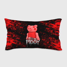 Подушка 3D антистресс с принтом ROBLOX PIGGY - СВИНКА ПИГГИ , наволочка — 100% полиэстер, наполнитель — вспененный полистирол | состоит из подушки и наволочки на молнии | pig | piggy | roblox | игра | компьютерная игра | логотип | онлайн | онлайн игра | пигги | поросенок | роблакс | роблокс | свинка | свинья