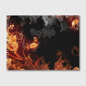 Альбом для рисования с принтом Deep Purple , 100% бумага
 | матовая бумага, плотность 200 мг. | deep purple | whoosh | дэвид ковердейл | иэн гиллан | метал | ричи блэкмор | роджер гловер | рок | свист | хард | хэви