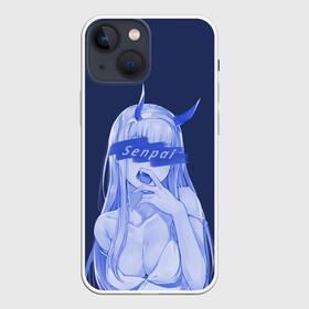 Чехол для iPhone 13 mini с принтом Zero Two Senpai ,  |  | 02 | senpai. аниме | zero two | зеро ту | любимый во франксе | франкс