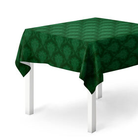 Скатерть 3D с принтом Готические зелёные цветы , 100% полиэстер (ткань не мнется и не растягивается) | Размер: 150*150 см | готика | зеленый | светлый | темный | цветы