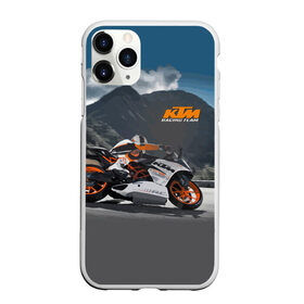 Чехол для iPhone 11 Pro Max матовый с принтом KTM Racing team , Силикон |  | Тематика изображения на принте: clouds | ktm | motorcycle | mountains | nature | racer | racing | route | sky | team | гонщик | горы | мотоцикл | небо | облака | природа | трасса