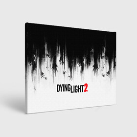 Холст прямоугольный с принтом Dying Light 2 , 100% ПВХ |  | Тематика изображения на принте: 2 | 2021 | dying light | light | logo | techland | игра | красный | кровь | лого | логотип