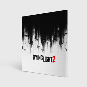 Холст квадратный с принтом Dying Light 2 , 100% ПВХ |  | Тематика изображения на принте: 2 | 2021 | dying light | light | logo | techland | игра | красный | кровь | лого | логотип