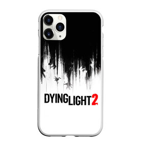 Чехол для iPhone 11 Pro Max матовый с принтом Dying Light 2 , Силикон |  | 2 | 2021 | dying light | light | logo | techland | игра | красный | кровь | лого | логотип