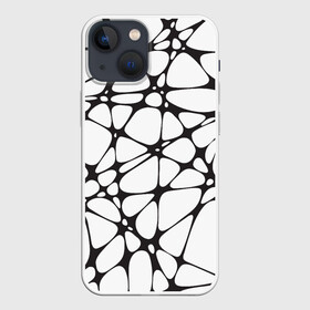 Чехол для iPhone 13 mini с принтом Абстракция Паутинная ,  |  | abstract | cobweb | intersection | line | net | web | абстракция | линия | паутина | паутинка | пересечения