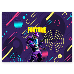 Поздравительная открытка с принтом FORTNITE , 100% бумага | плотность бумаги 280 г/м2, матовая, на обратной стороне линовка и место для марки
 | Тематика изображения на принте: 2019 | battle royale | chapter 2 | epic games | fortnite | game | season x | zombie | зомби | фортнайт