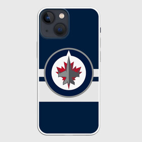 Чехол для iPhone 13 mini с принтом ВИННИПЕГ ДЖЕТС НХЛ ,  |  | jets | logo | nhl | sport | usa | winnipeg | виннипег | джетс | логотип | нхл | спорт | сша | хоккей | шайбу