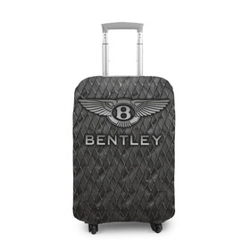 Чехол для чемодана 3D с принтом Bentley , 86% полиэфир, 14% спандекс | двустороннее нанесение принта, прорези для ручек и колес | bentayga | bentley flying spur | cayenne | continental gt | doug demuro | бентли | внедорожник | тайкан | тест драйв | турбо