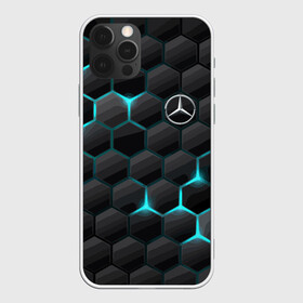 Чехол для iPhone 12 Pro с принтом Mercedes-Benz , силикон | область печати: задняя сторона чехла, без боковых панелей | cell | germany | mercedes benz | pattern | prestige | германия | мерседес | престиж | соты | узор