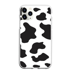 Чехол для iPhone 11 Pro Max матовый с принтом COW PRINT , Силикон |  | animals | cow | cow print | корова | коровий принт