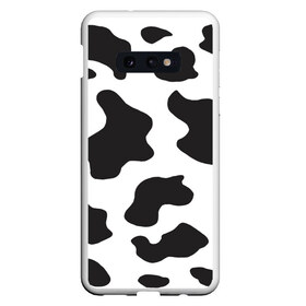 Чехол для Samsung S10E с принтом COW PRINT , Силикон | Область печати: задняя сторона чехла, без боковых панелей | Тематика изображения на принте: animals | cow | cow print | корова | коровий принт