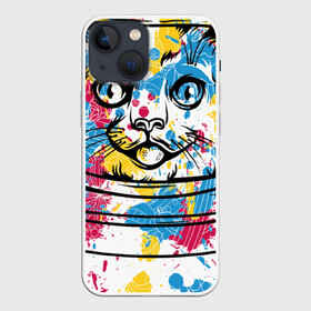 Чехол для iPhone 13 mini с принтом Кошка космонавт ,  |  | космос | кот | кошка | кошкакосмонавт