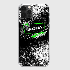 Чехол для iPhone 12 Pro Max с принтом SKODA SPORT , Силикон |  | auto | autosport | avto | car | race | road | skoda | sport | street racing | авто | автоспорт | гонки | дорога | марка | машина | спорт | тачка | трасса | шкода
