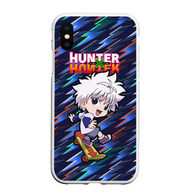 Чехол для iPhone XS Max матовый с принтом Киллуа Hunter x Hunter , Силикон | Область печати: задняя сторона чехла, без боковых панелей | Тематика изображения на принте: anime | hunter | hunter x hunter | killua | zoldyck | аниме | зодиак | охотник | охотники