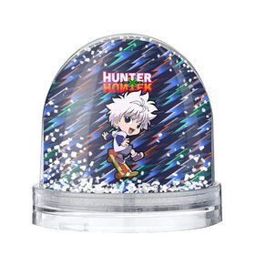 Снежный шар с принтом Киллуа Hunter x Hunter , Пластик | Изображение внутри шара печатается на глянцевой фотобумаге с двух сторон | anime | hunter | hunter x hunter | killua | zoldyck | аниме | зодиак | охотник | охотники